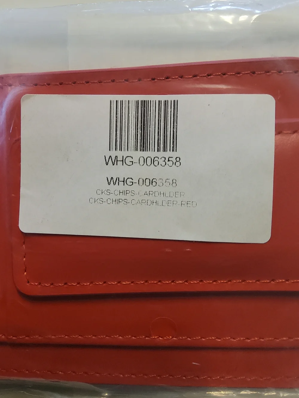 Cookie's BIG CHIPS MONEY CLIPS LEATHER RED CARD HOLDER WALLET